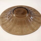 Verror dish engraved smoked glass