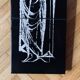 Plaque murale religieuse en céramique