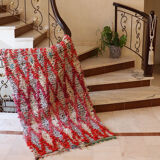 Boucherouite carpet wool authentic handmade, 100 x 195