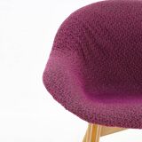 1970s Shell Beech Chair, Czechoslovakia