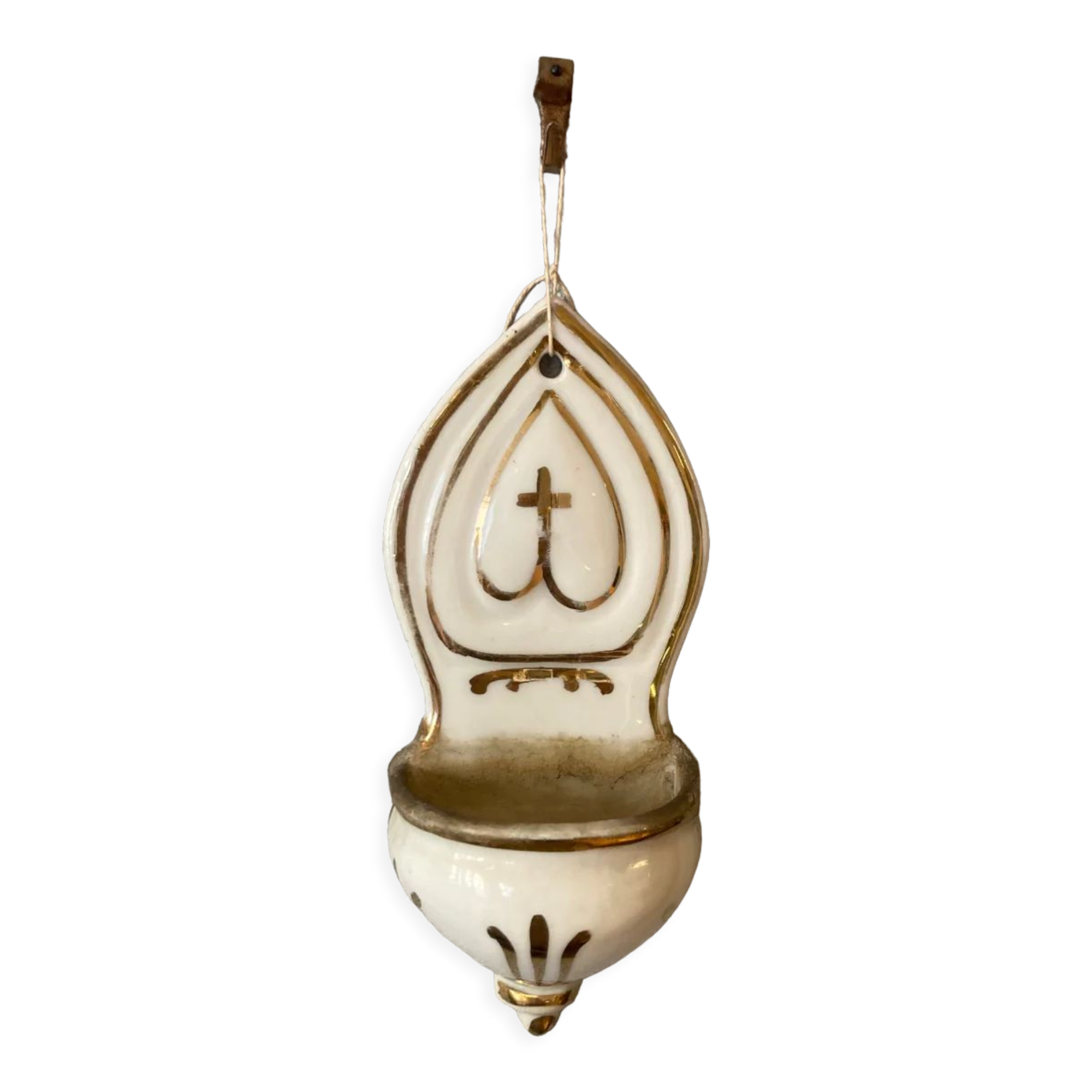 Limoges porcelain font