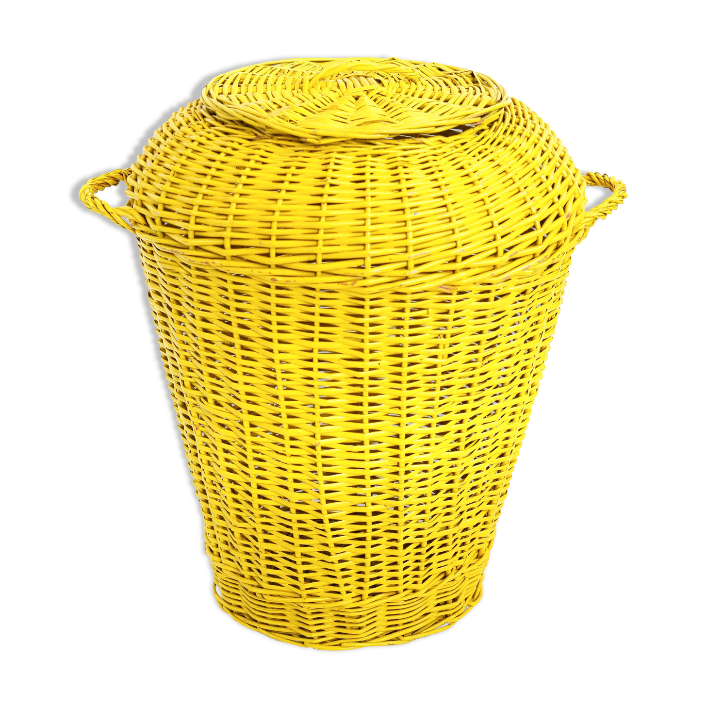 practical basket and decoration Yellow