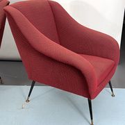 Mid-century pair of lounge chairs by Gigi Radice for Minotti, Italy 1950s