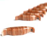 Set of 10 door knives "birds" in albatre, 60s