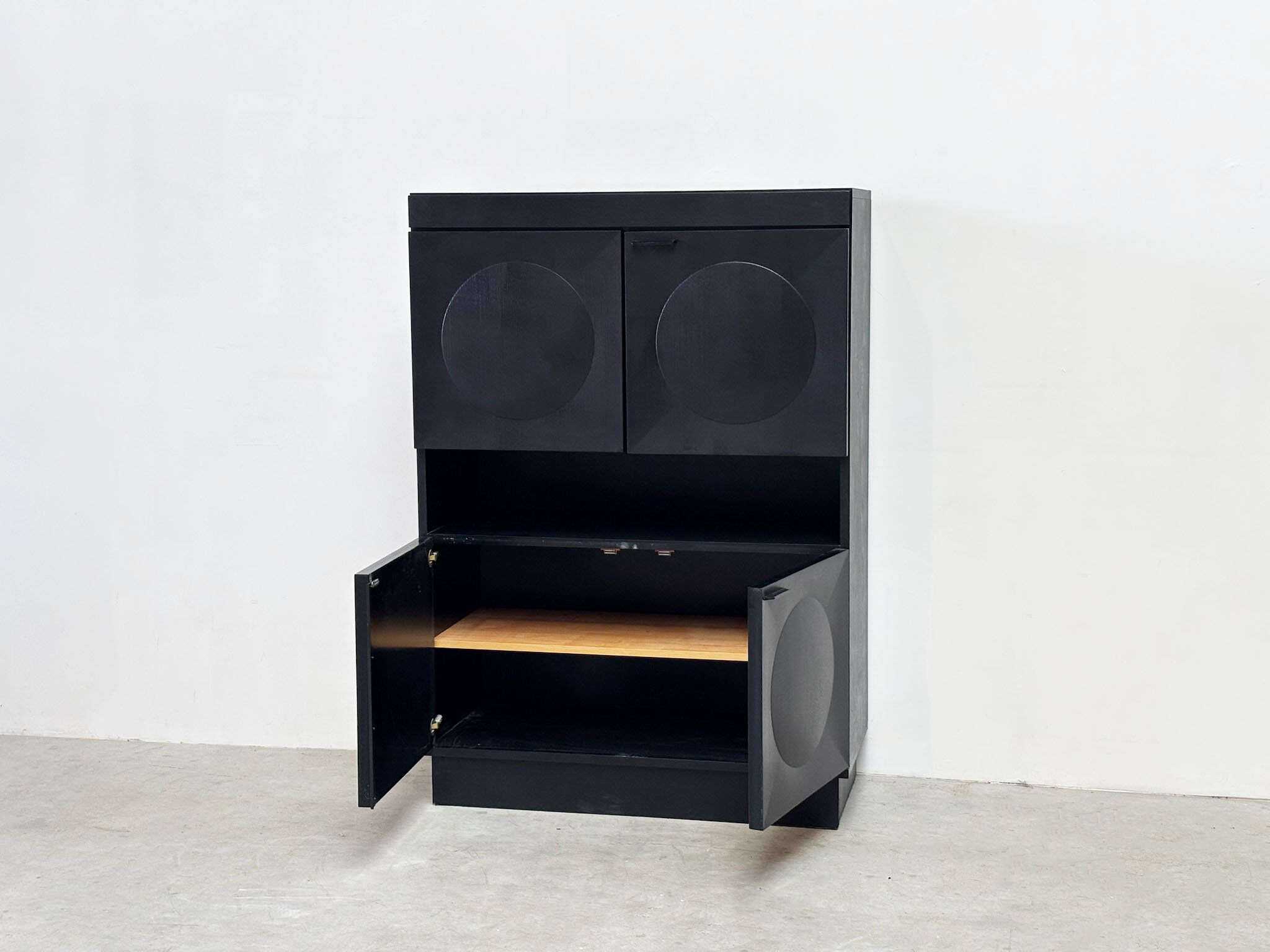 Brutalist 1970's Belgian bar cabinet