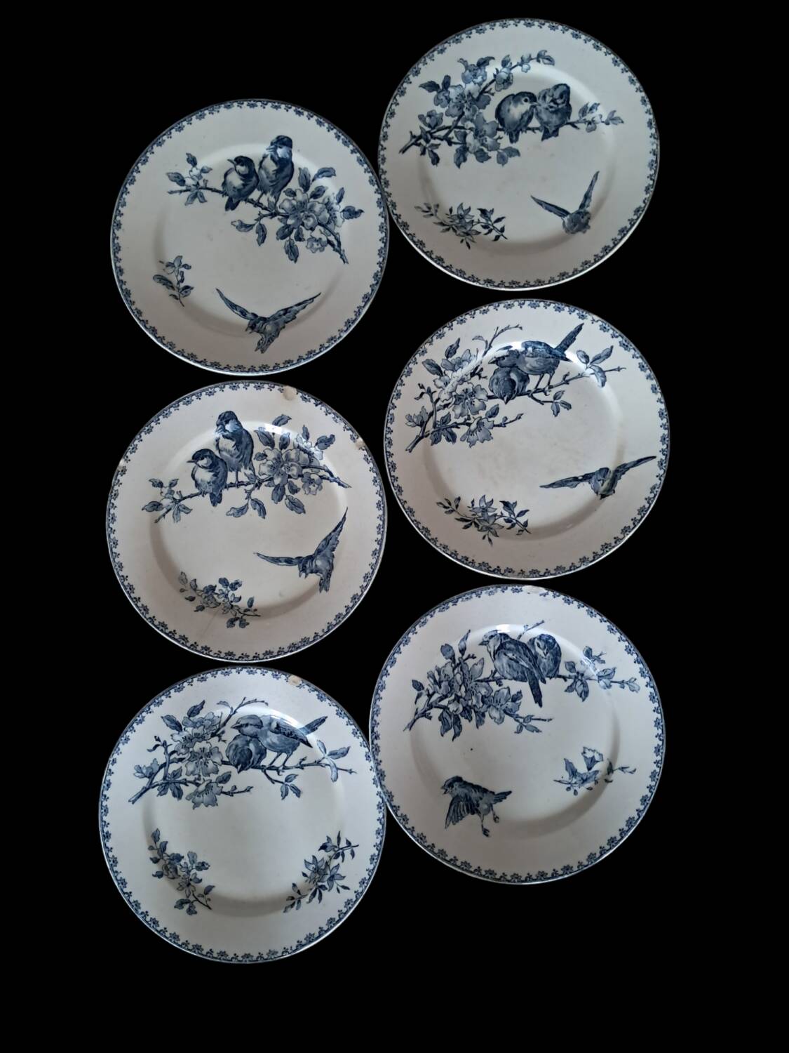Sarreguemines Flat Plates Favorite Blue Model