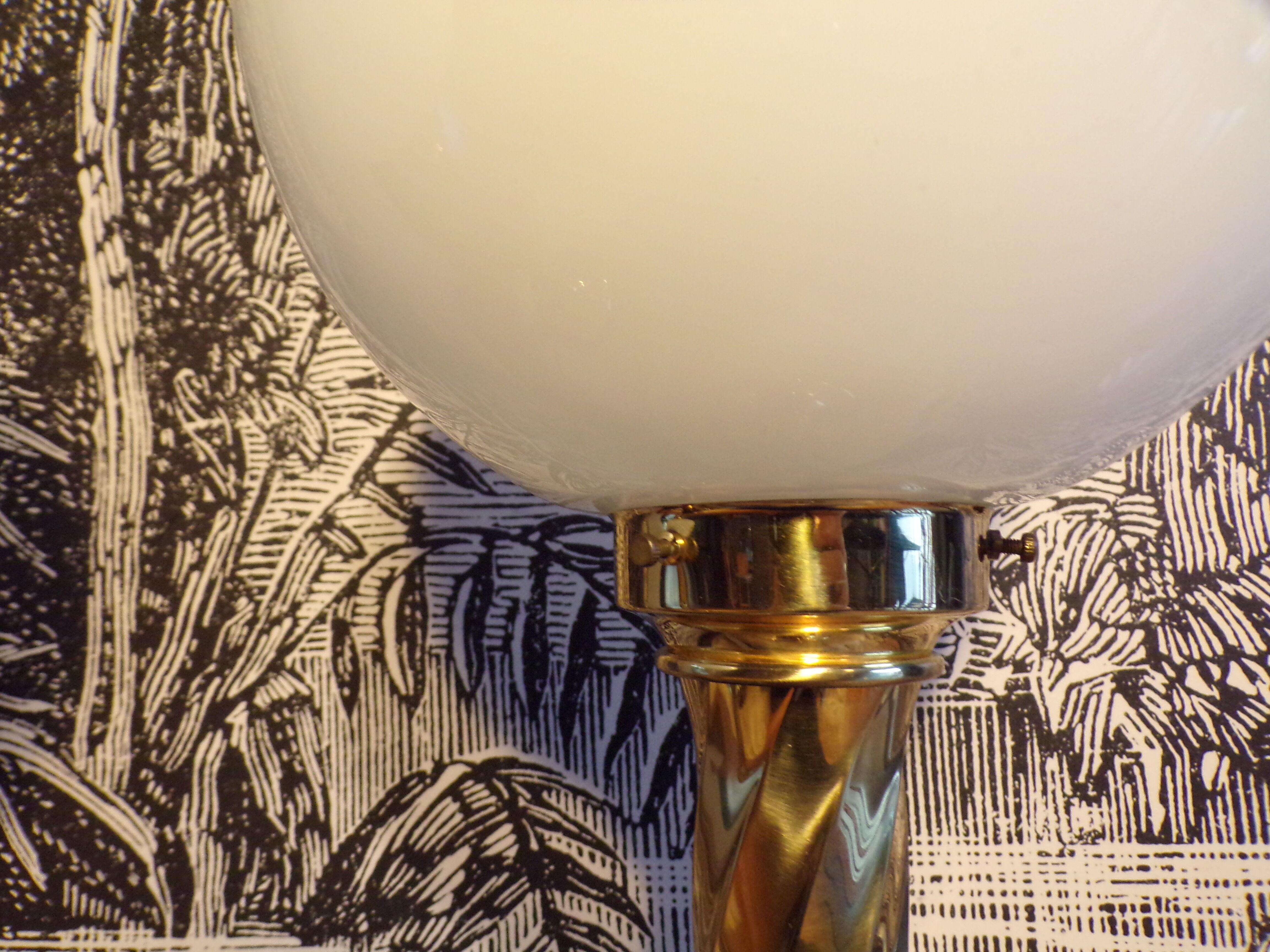 Pair of Hollywood Regency lamps by Rogo Leuchten