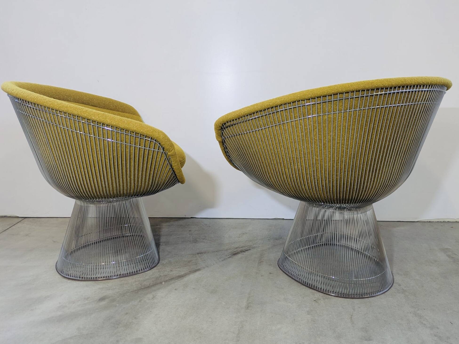 Platner Edition Knoll Pair of Authentic Signed Lounge Chairs