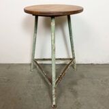 Green Industrial Workshop Stool, 1960s