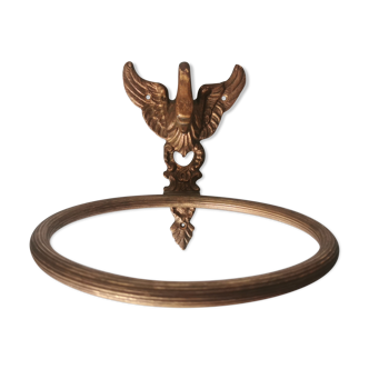Brass swan head towel rack