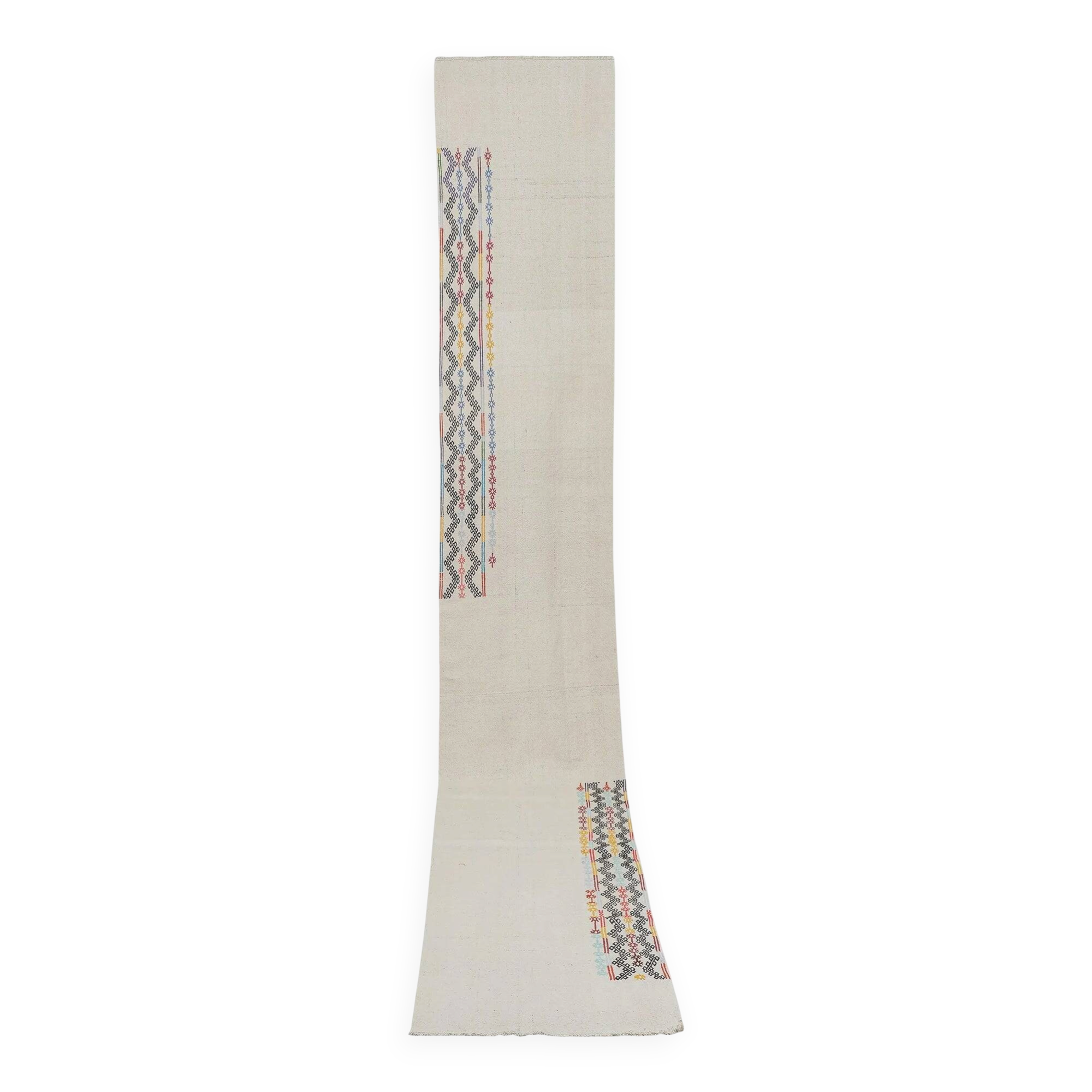 Vintage Turkish hallway rug 81x502 cm