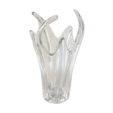 Vase en cristal style Daum forme libre