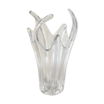 Vase en cristal style Daum forme libre