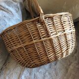 Old rattan basket - vintage