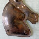 Cendrier cheval laiton vintage