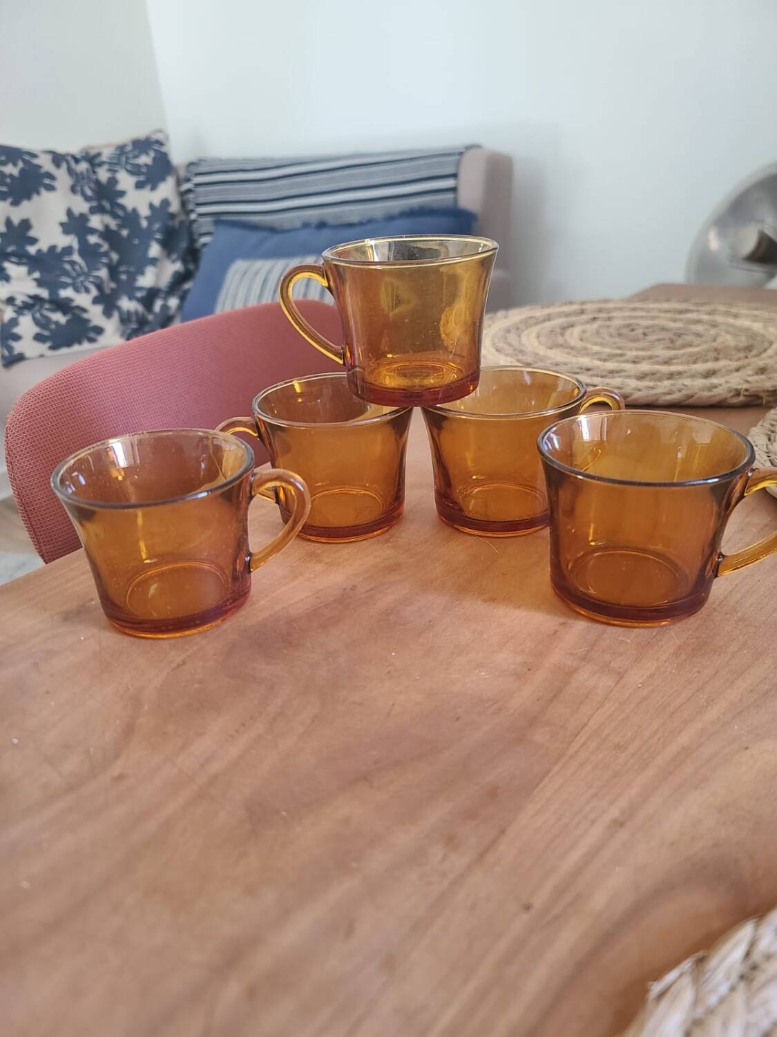 Set of 5 coffee cups