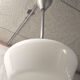 Industrial pendant lamp opaline Art Deco style – 50s/60s