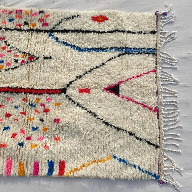 Berber rug in natural wool 250cm x 150cm