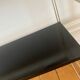 Black and gold string shelf