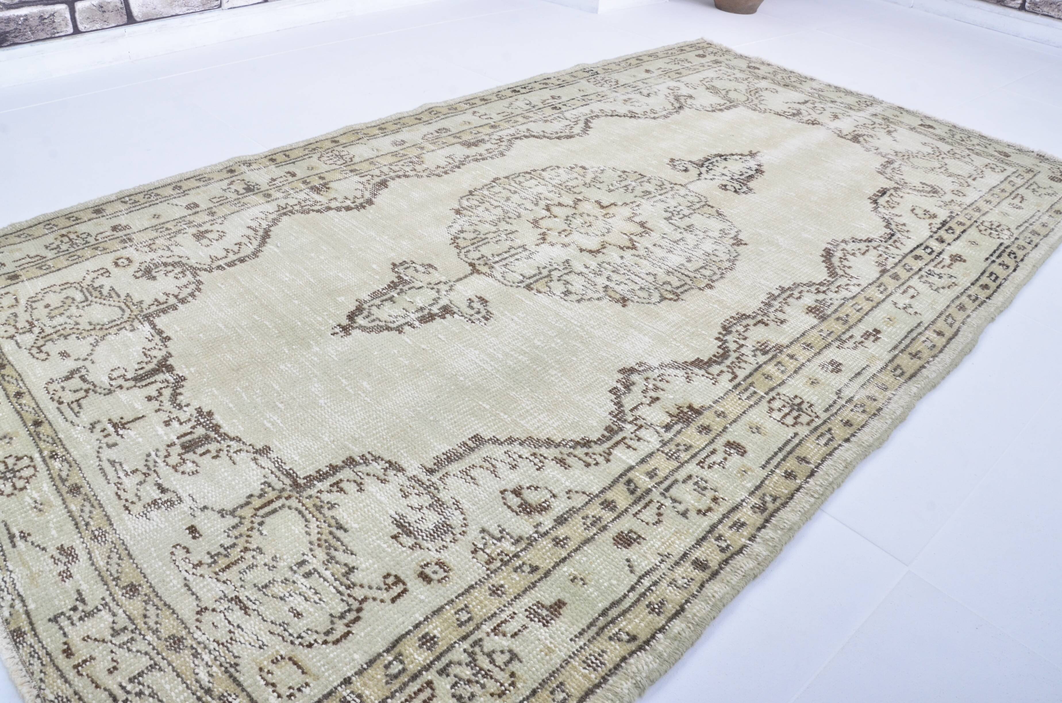 Turkish Oushak Handknotted Carpet sku 3346