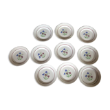 Set of 10 flat plates