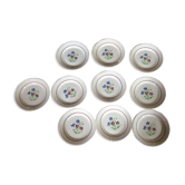 Set of 10 flat plates