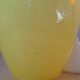 70s lemon yellow glass pendant light