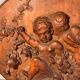 Carved wooden bas-relief