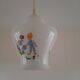 Opaline pendant lamp decorated with children's scenes 60s-70s