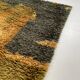 Abstract Scandinavian Multicolor High Pile RYA Rug Carpet, Sweden, 1960s