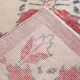 4x8 Star Pattern Burgundy Turkish Vintage Rug, 140x237Cm