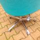 Fauteuil tissu chiné turquoise édité par CB2