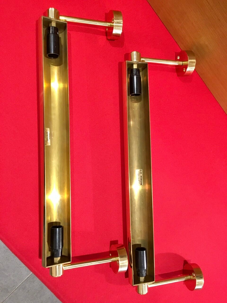 Pair of paintings sconces, 1970s