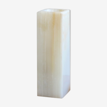 Vase rectangulaire en albâtre, années 70