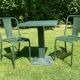 Tolix set, 2 t4 chairs and a Tolix mini kub table