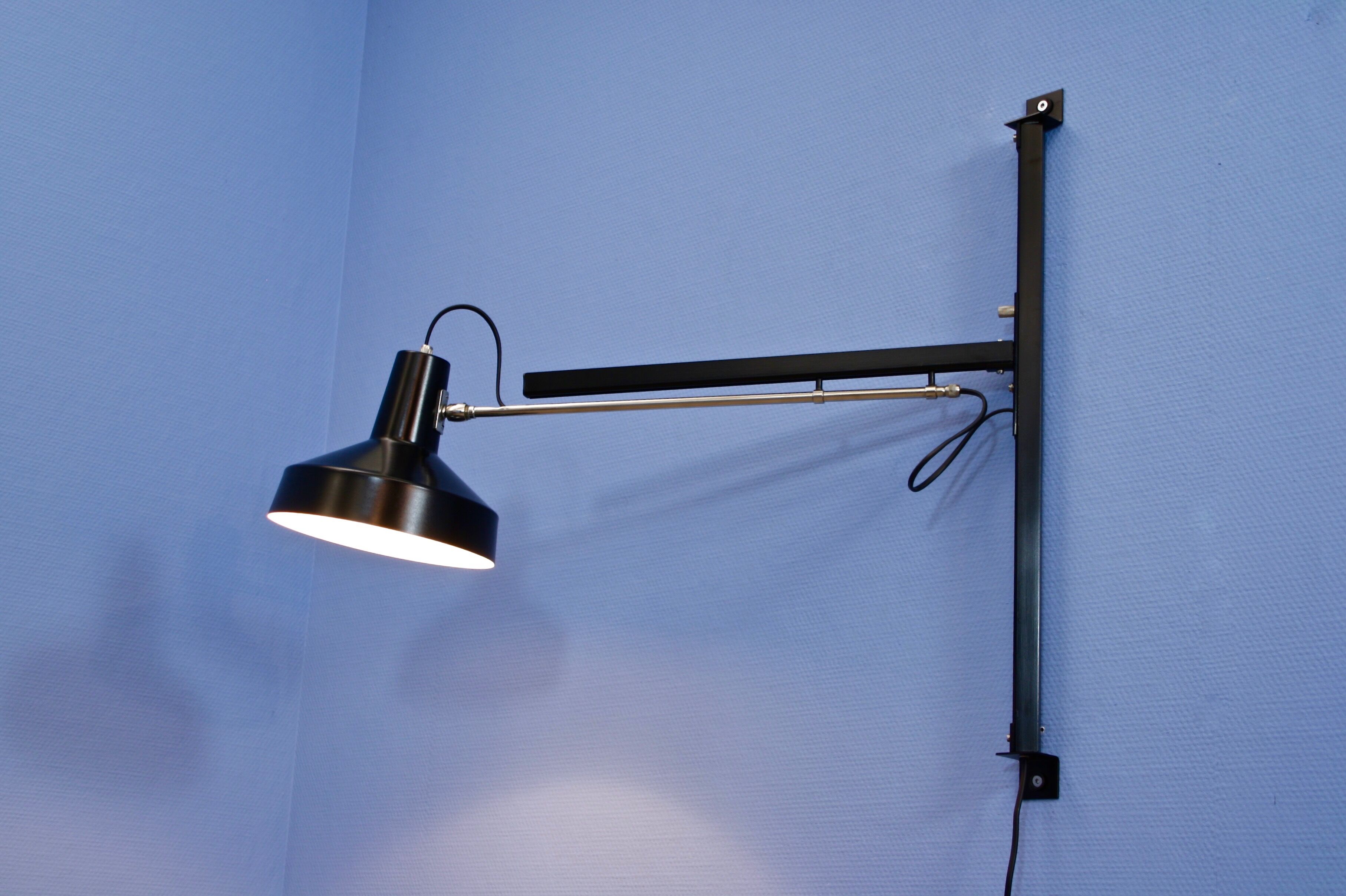 Lampe murale télescopique néerlandais par Niek Hiemstra pour Hiemstra Evolux, années 1960