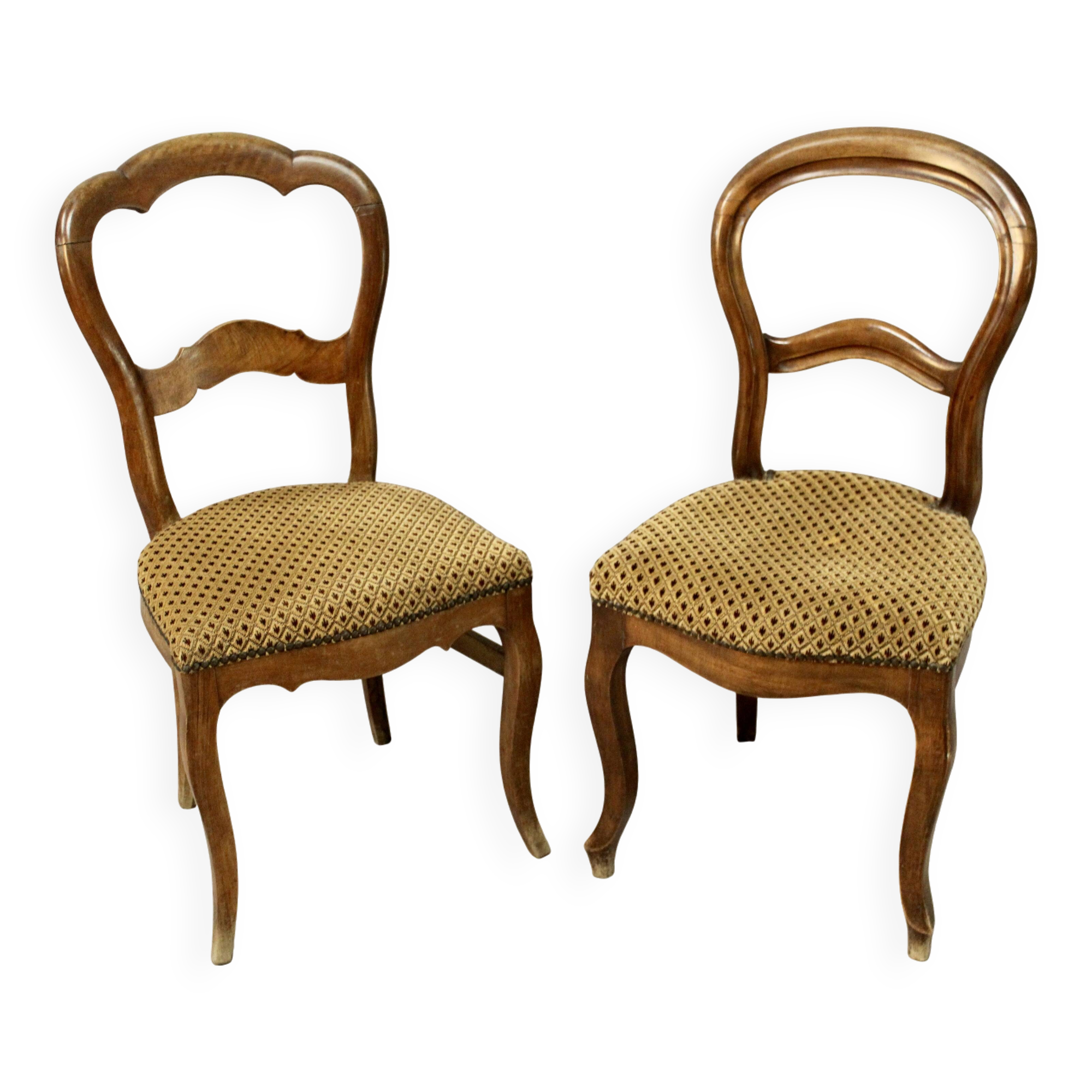 Set of two antique 19th century chairs
