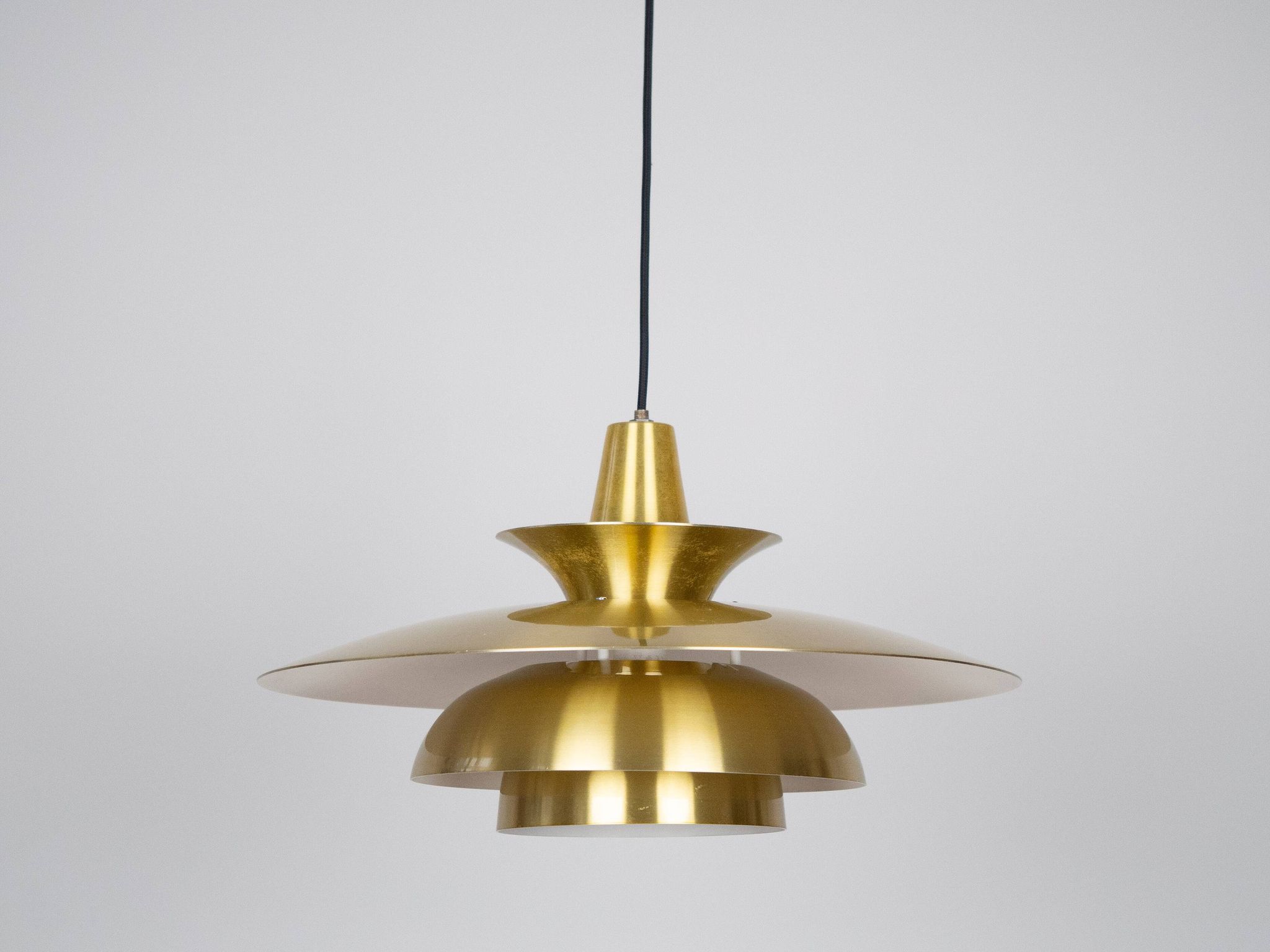 Danish vintage pendant lamp Roma by Junge, 1980s