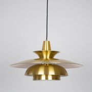 Danish vintage pendant lamp Roma by Junge, 1980s