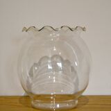 Jagged glass vase, vintage