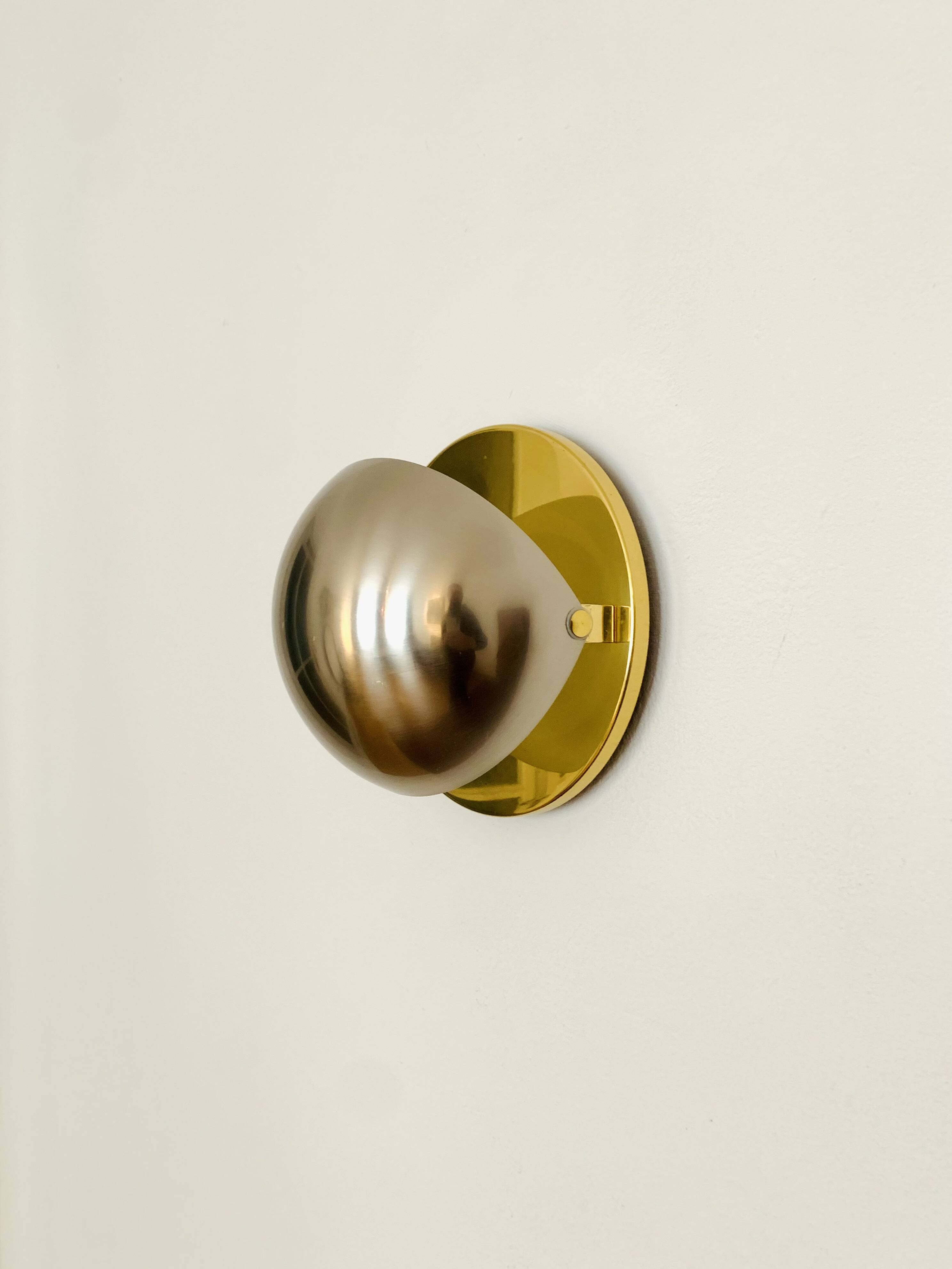 Set of 2 1970s Bicolor Space Age Wall Lamps by Sölken