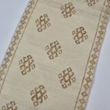 Anatolian Handknotted White Turkish Runner sku 2073