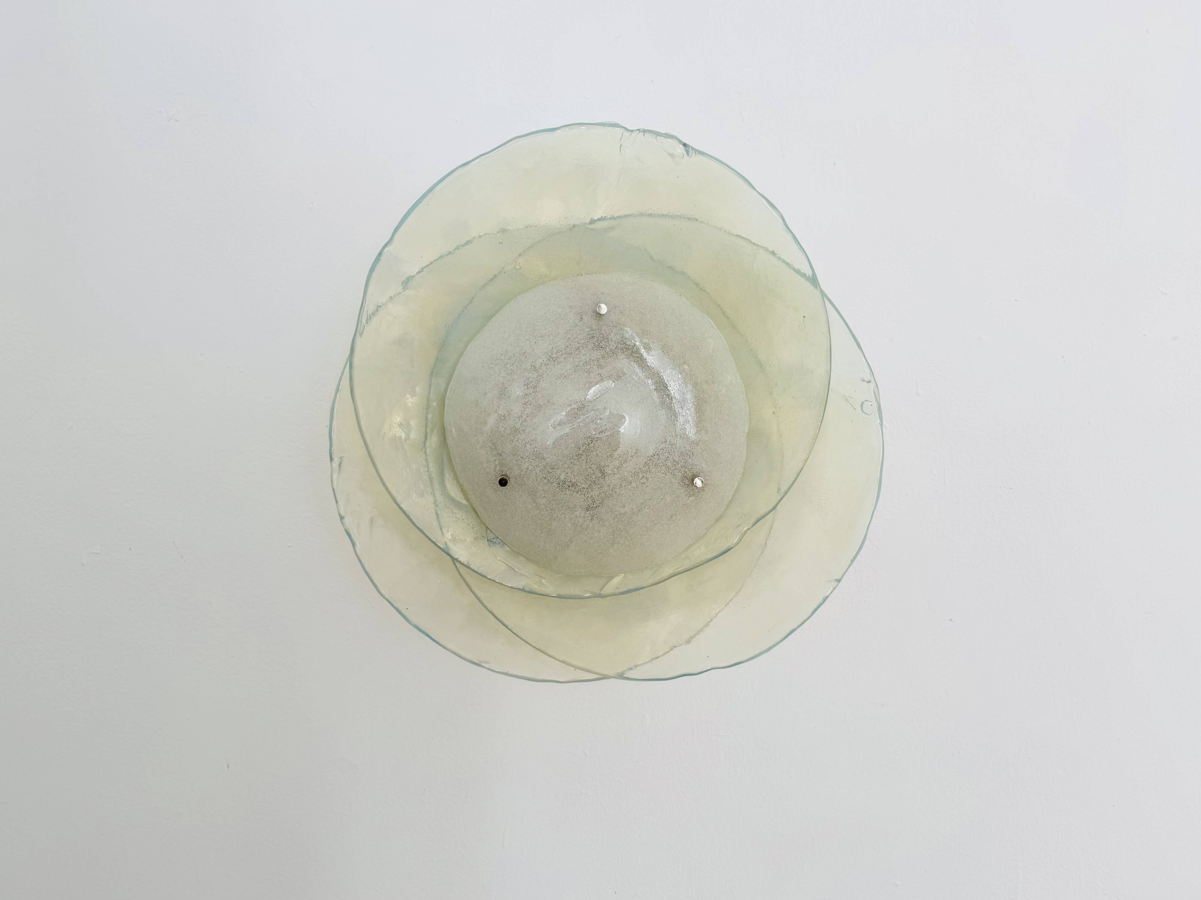 Murano Glass Flush or Wall Lamp by Carlo Nason for Mazzega
