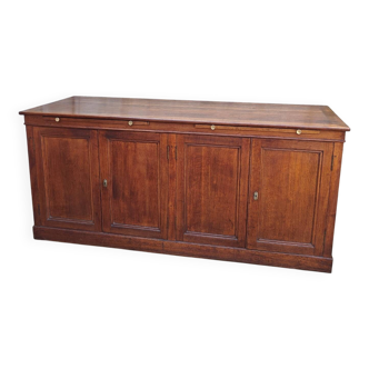 Large oak trading counter