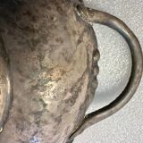 Art-Deco Bread Basket in hammered copper, Turtle shape