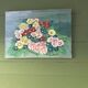 Oil on canvas small flowers