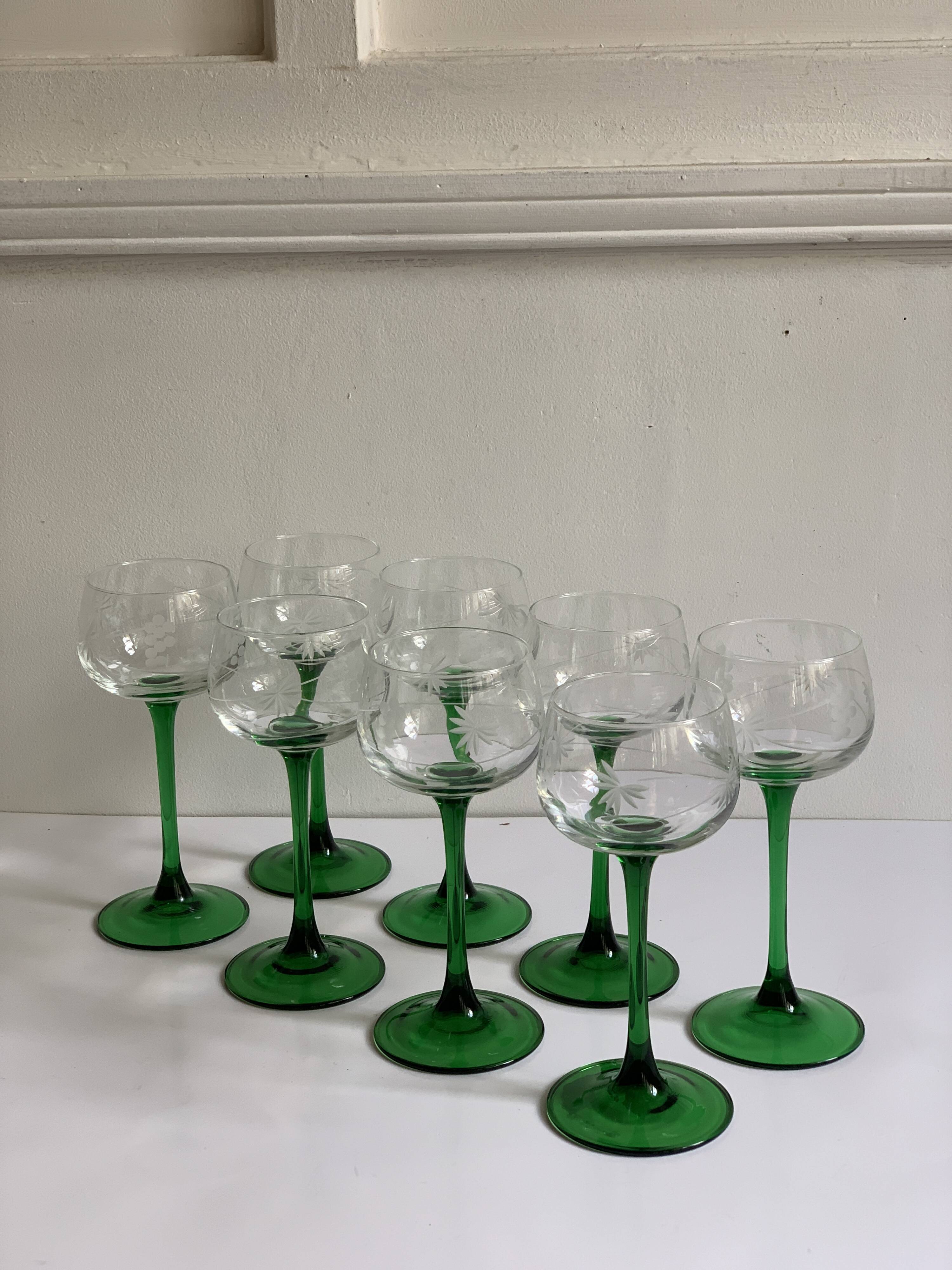 Alsatian wine glasses