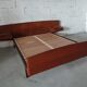 Scandinavian bed in vintage teak