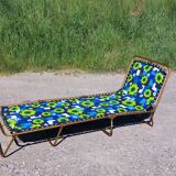 Deckchair deck vintage camp bed lafuma - 70s
