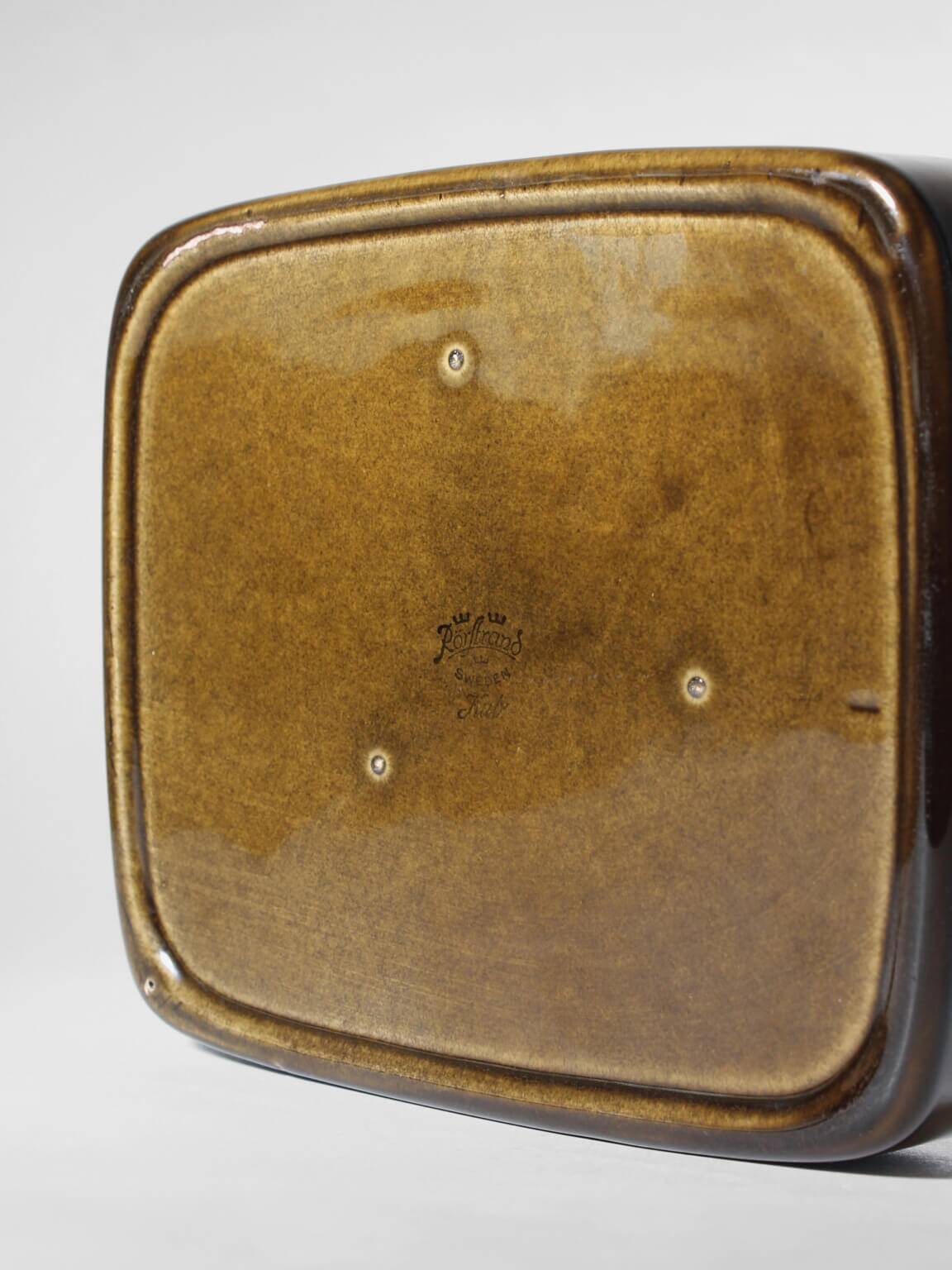 Gunnar Nylund Ceramic Glazed "Kub" Bowl, For Rörstrand, 1960s, Sweden